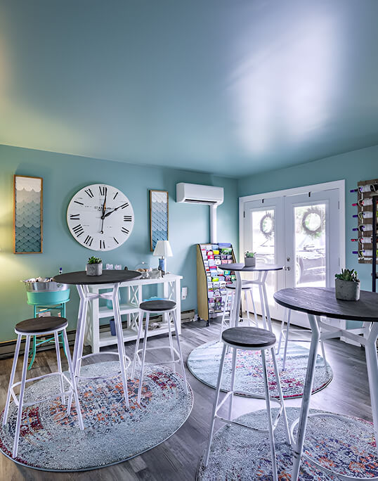 Ocean Glass Inn living room interior